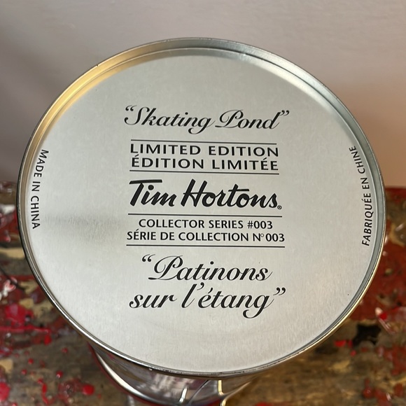 Tim Hortons Limited Edition Skating Pond Collectors Series #003 Tin Canister - Picture 11 of 12